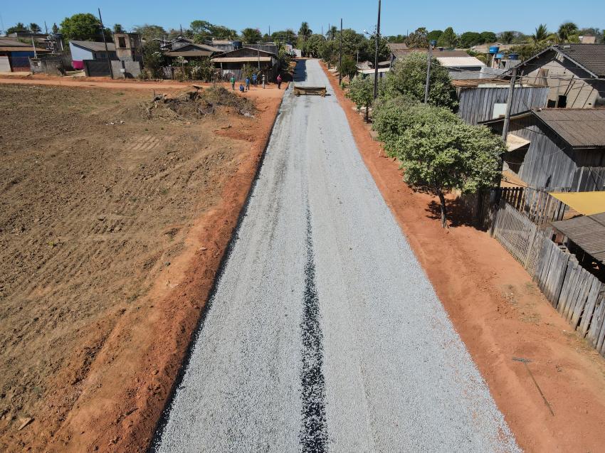 Nova Bandeirantes pavimentação asfáltica nas ruas da quadra 74 praça Belo Horizonte